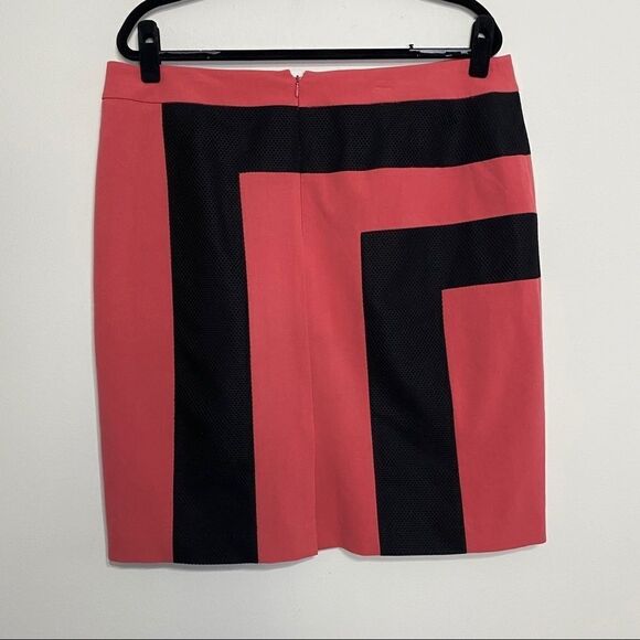 Nine West Pink & Black Color Block Skirt - Picture 4 of 6